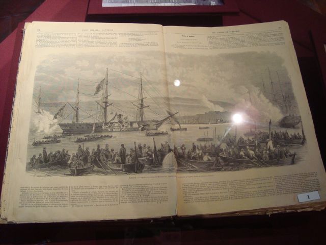 Llegada de los restos de Maximiliano a Trieste