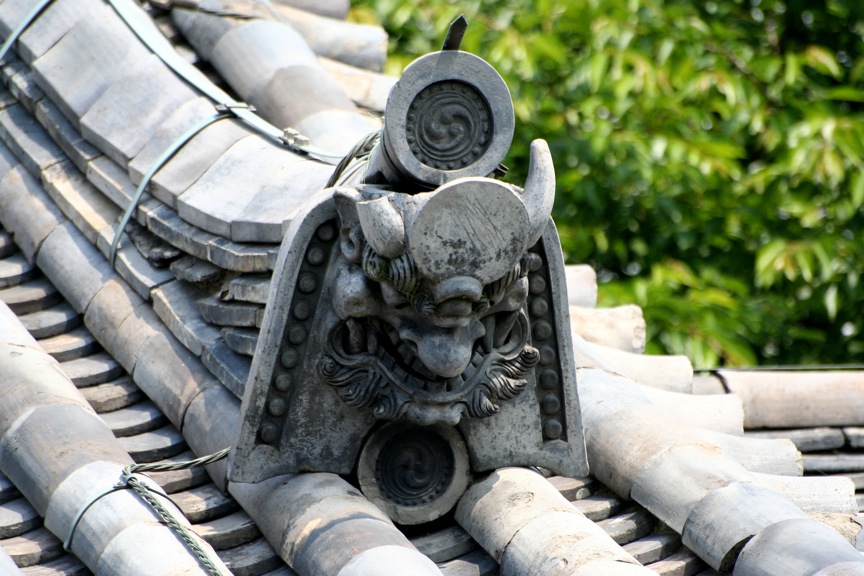 Roof Temple detail, Nara, Japan