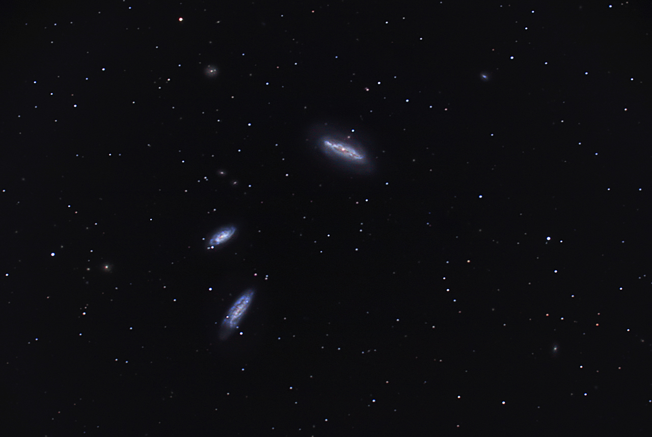 NGC 7582 - 7590 - 7599  Grus Galaxy Trio