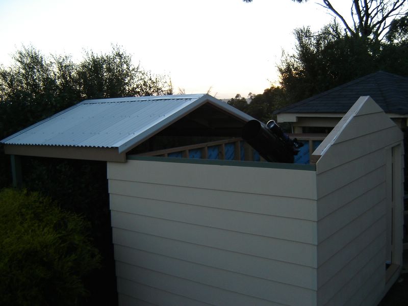 Roof open - showing scope