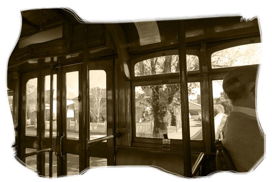 Inside an old tram - 21