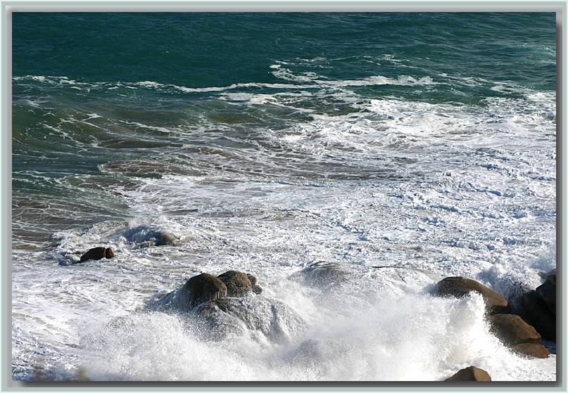 Breakers on the rocks