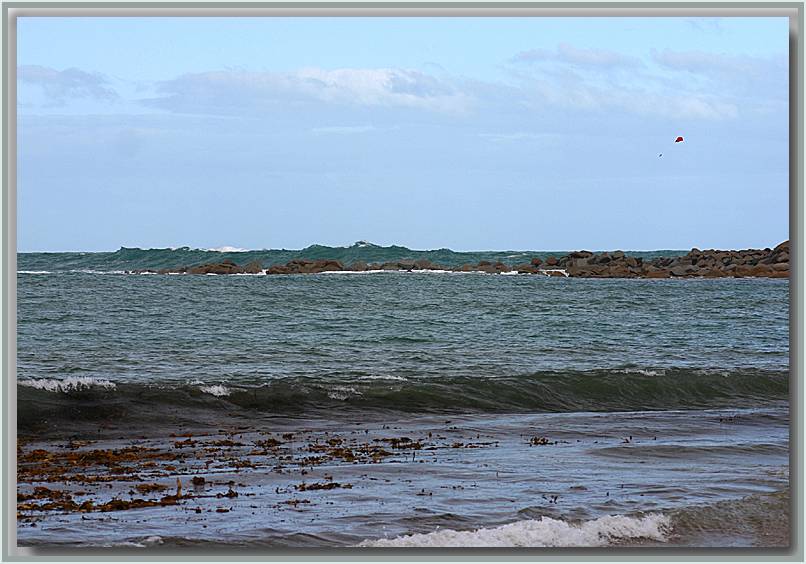 Tide coming in  & red kite