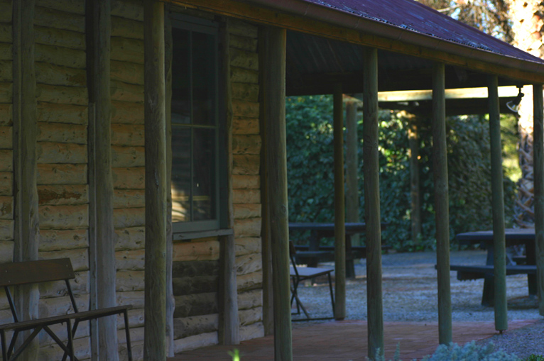 A reconstructed station homestead