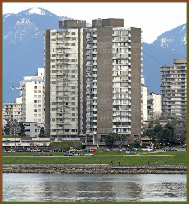 Part of the skyline, Vancouvers west end.