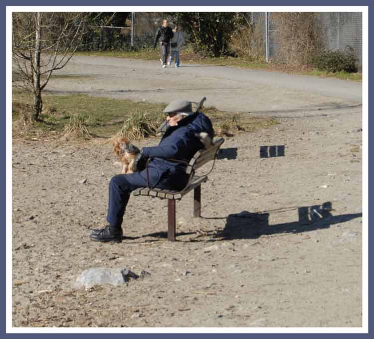 A man and his best friend.