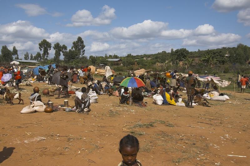 Key Afer market, hamer bena tribes