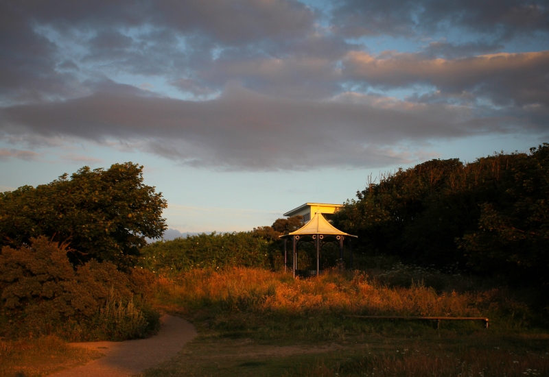 in sunset light, Cromer