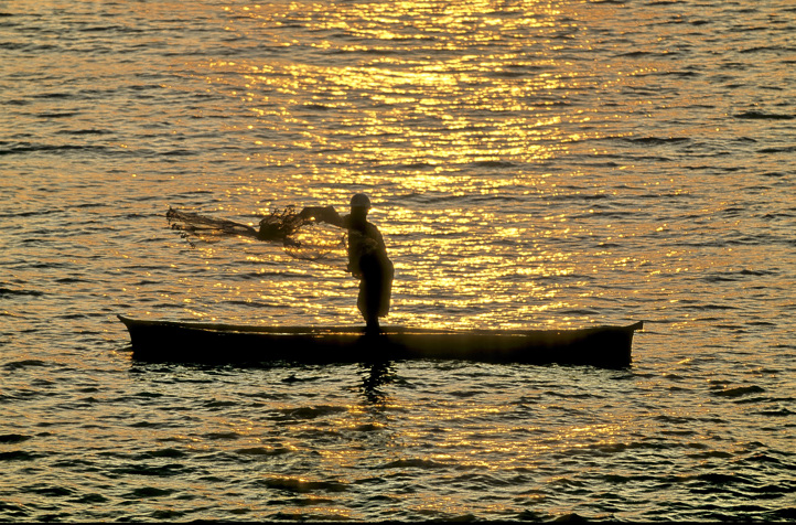 Sunset fishing