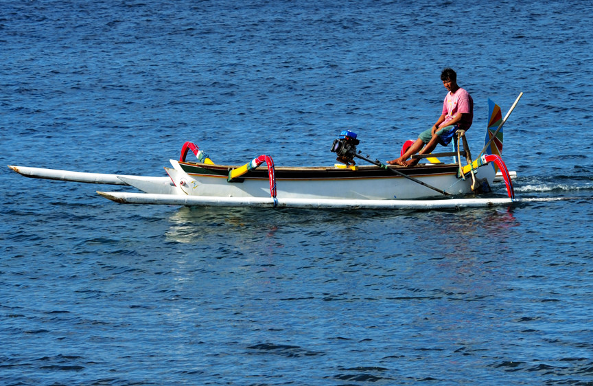 The Relaxed Boat Man