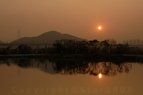 Sunset at Kam Tin