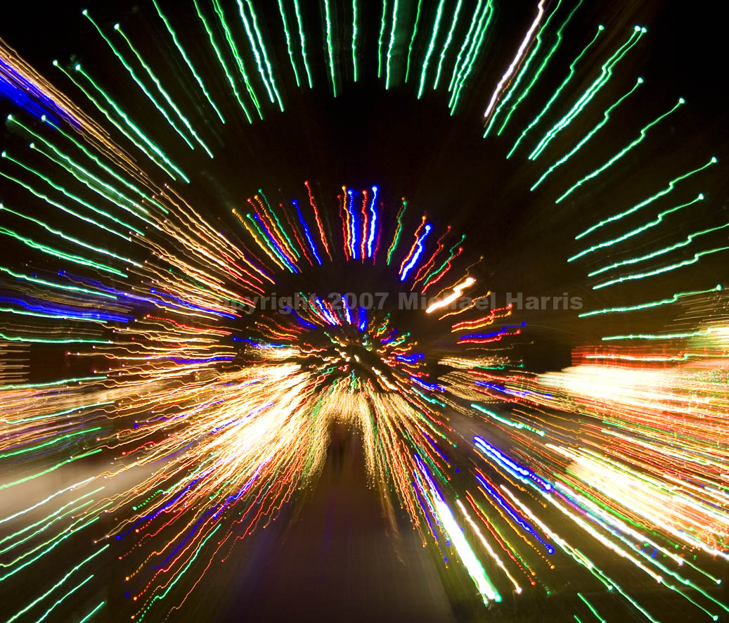 Tunnel of Lights - Playing with the Lense