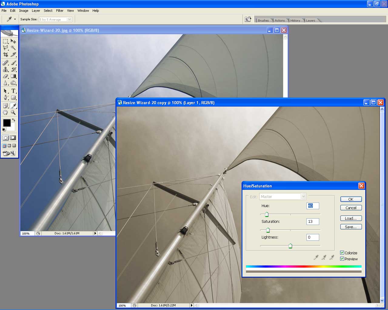 Desaturating