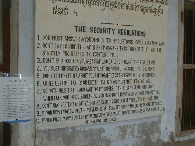 Tuol Sleng rules