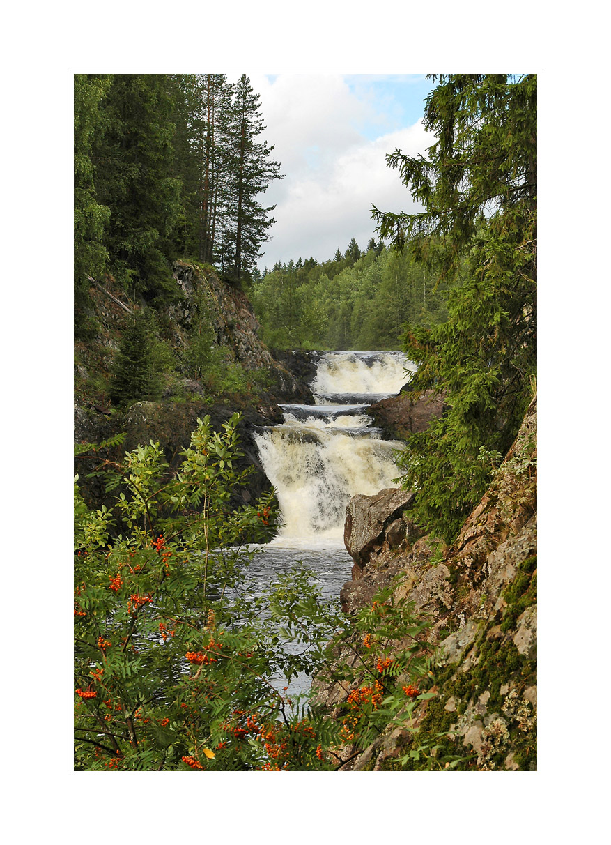 Kivach waterfall