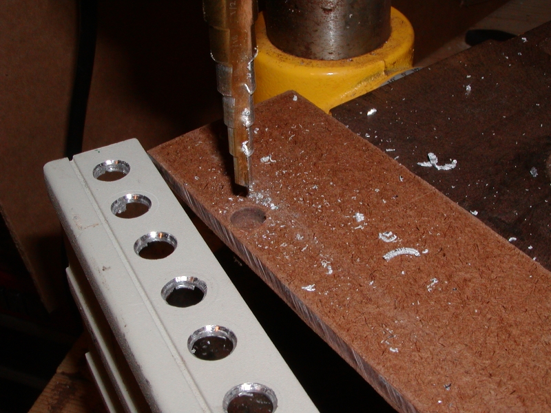 Drill the holes for jacks