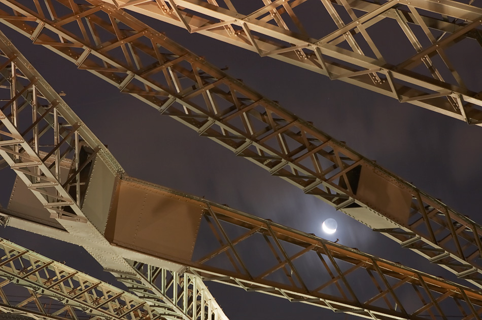 Harbour Bridge and Moon