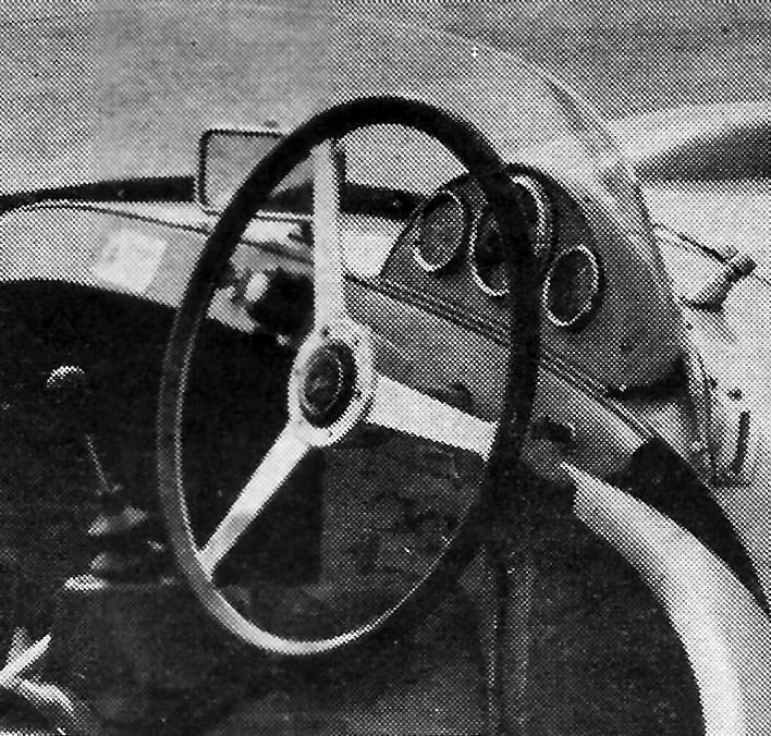 Healey Falcon Sprite with solid spoke