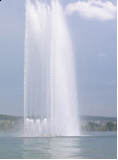 Fountain in the lake - Thumbnail