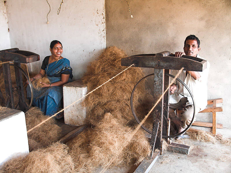 Coir rope factory