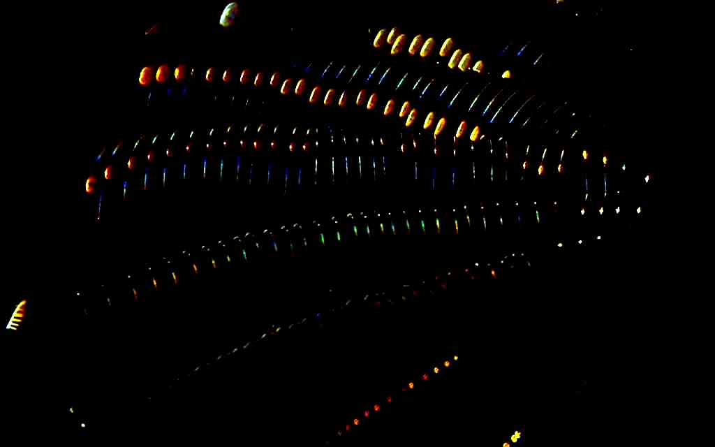 Diffracted Light on a Spider Web