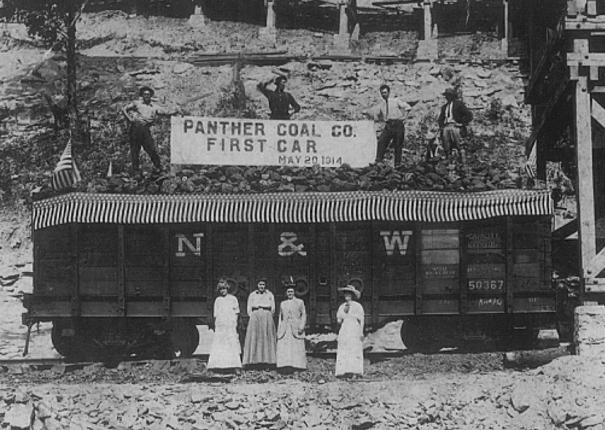 First Coal Car loaded at Panther, WV