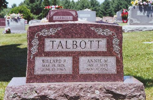 Willard Ray and Annie Margaret Talbott