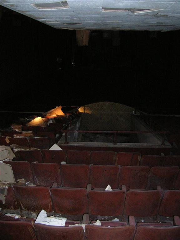 View of the balcony from the projection window