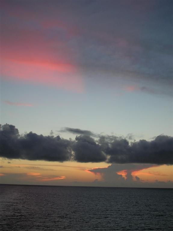 A gorgeous Caribbean sunset
