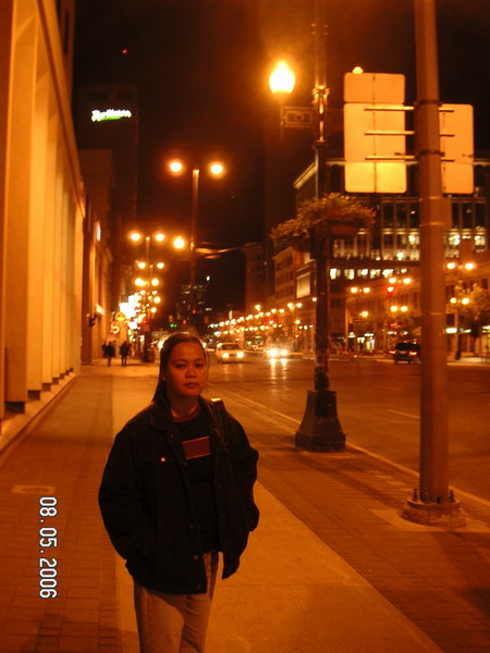 Portage ave. at night