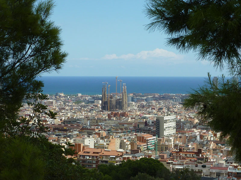 Sagrada Família from Parc Guell