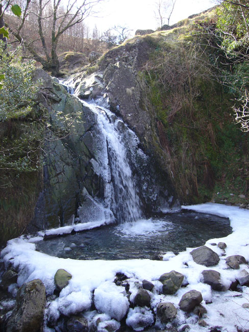 Waterfall in Honister Pass