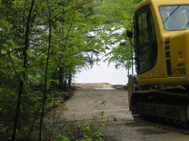 Work on the Boat Ramp - May 19, 2006