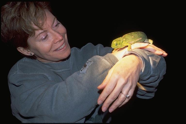 Deb with Chameleon