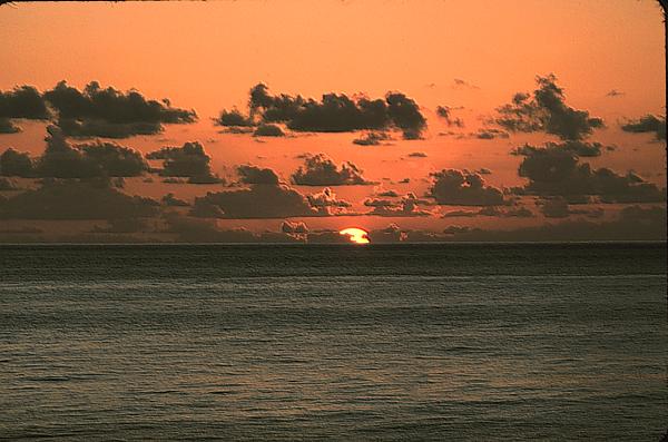 Sunset leaving Mombasa 2.