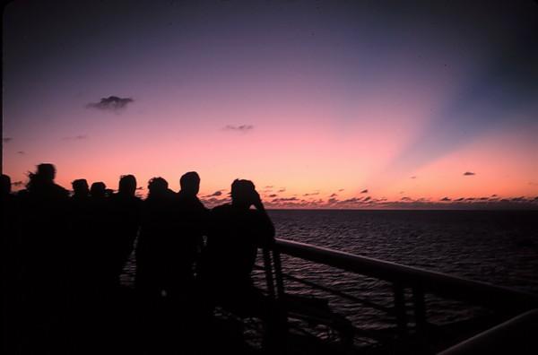 Crepuscular Sunrise leaving Nosy Komba