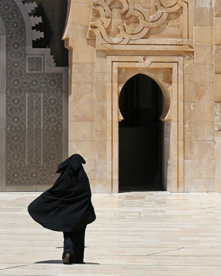 Women entrance to Mosque of Hassan II