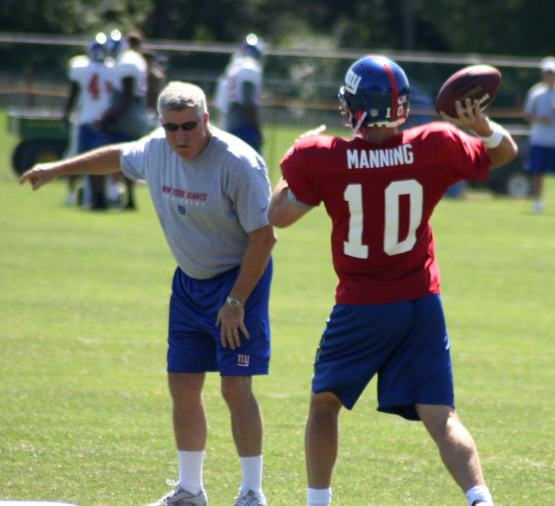 August 9, 2006<BR>Eli Manning & Coach