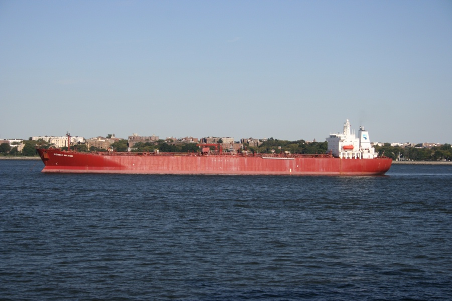 Tanker in New York Harbor