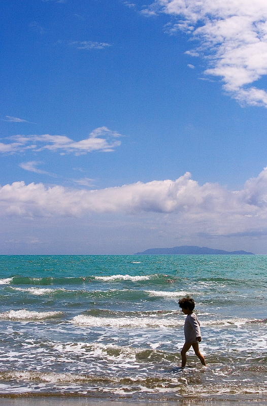 Walking in shallow water