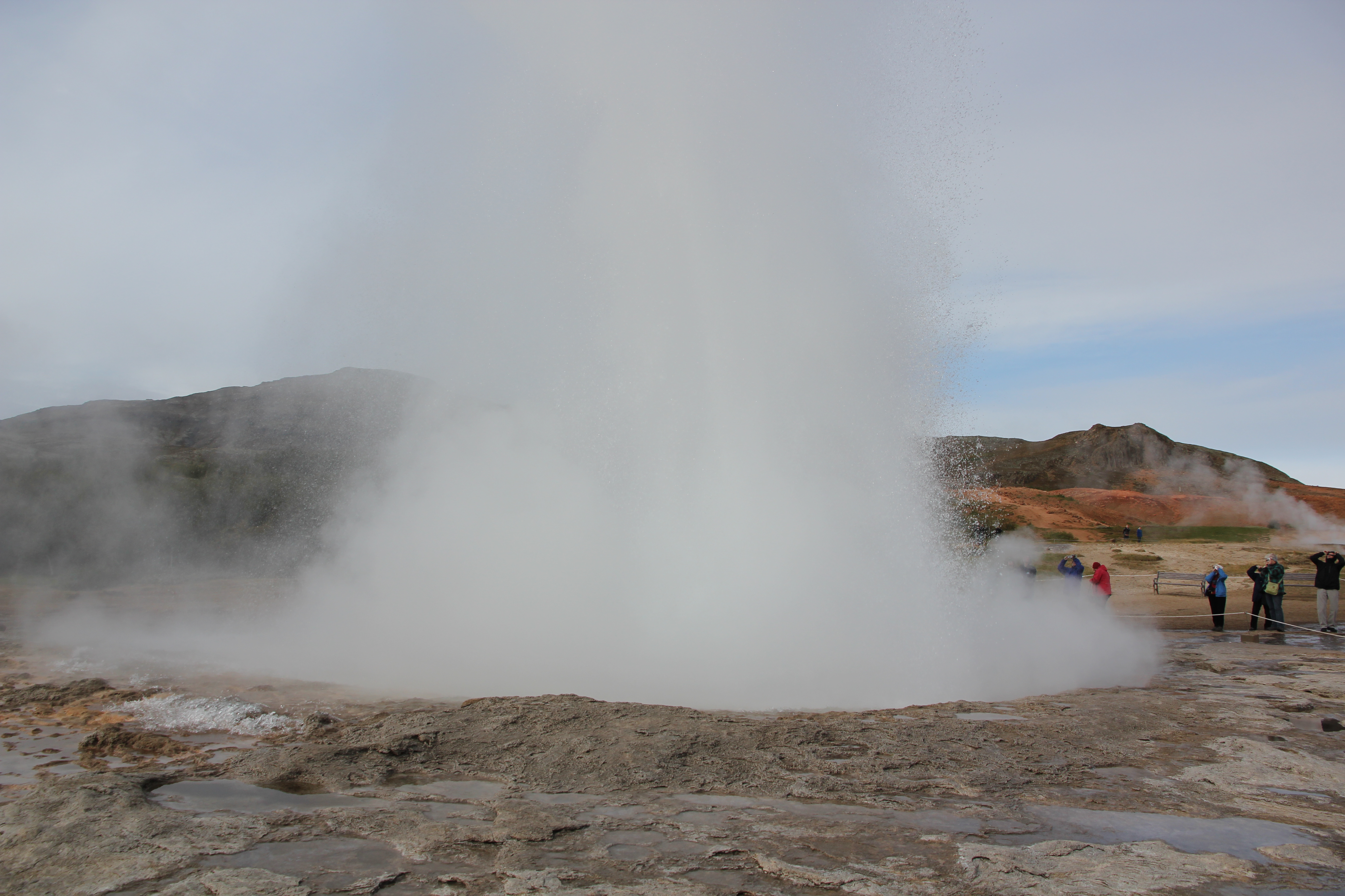 Geysir Thermal Area . Strokkur