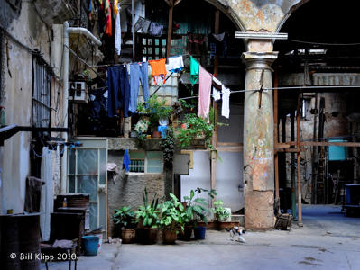 Apartment House Courtyard, Havana Cuba