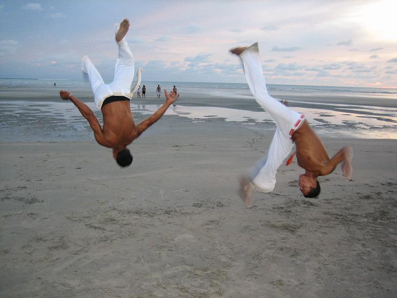 capoeira on the beach