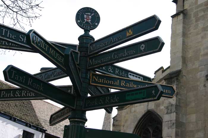 york sign