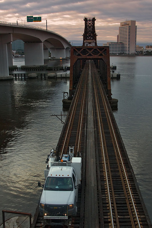 Truck on the Tracks