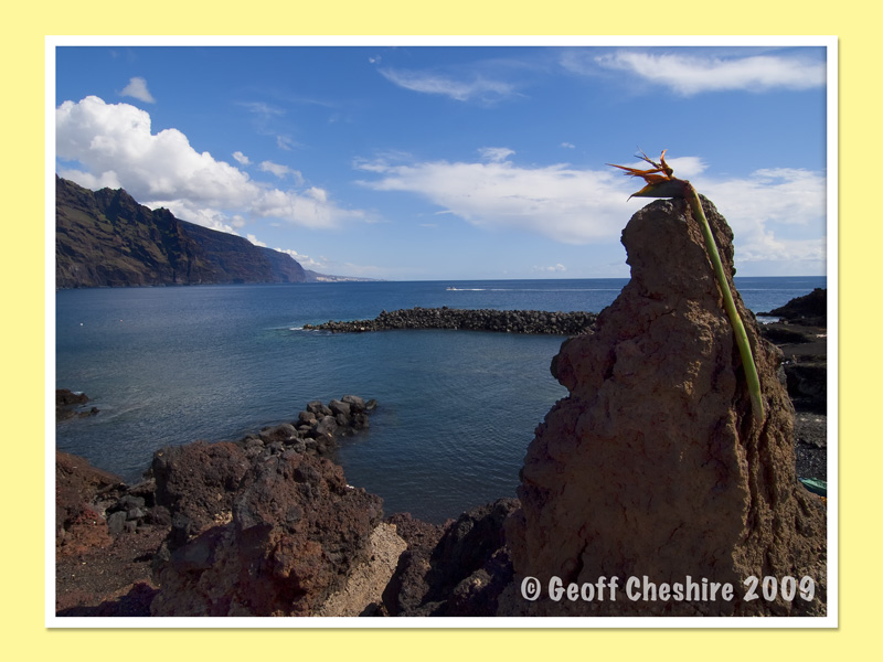 Overlooking the bay at Teno