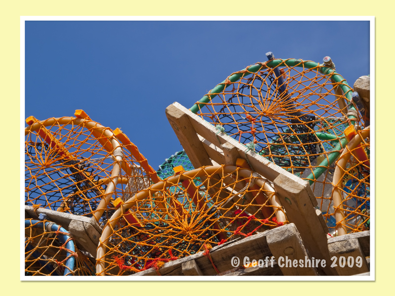 Lobster pots at Sea Houses