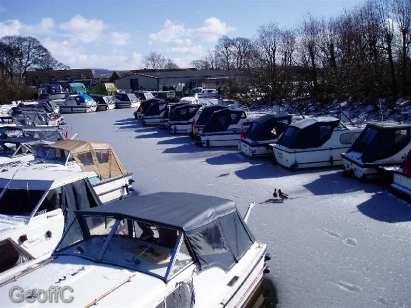 Snow & Ice at the marina