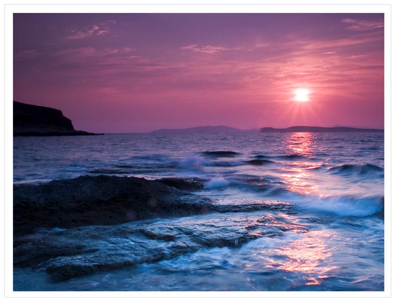 Sunset over San Stefanos