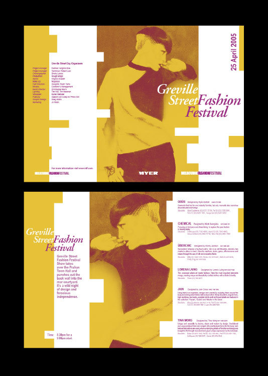 Fashion festival brochure